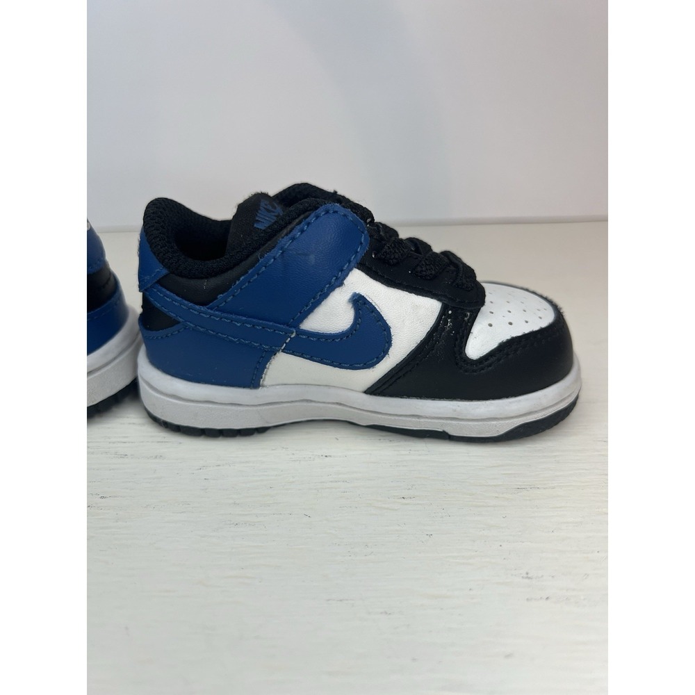 Nike Dunk Low toddler size USA 4C Kids Shoes DH9761-104 Blue Black White Sneaker - Picture 7 of 9
